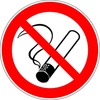 Panneau d'interdiction, Défense de fumer